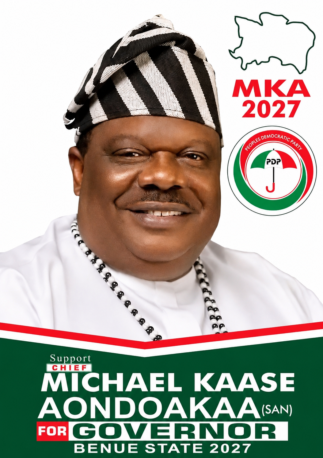 Chief Michael Kaase Aondoakaa campaign portrait